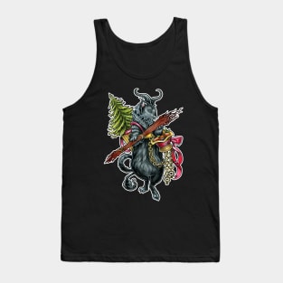 Krampus Ferret - With White Outline Tank Top